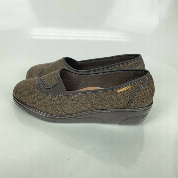 Romulo Slip on Comfort Brown Mules Moccasins Shoes #38-3448 Women's Size 38 / 8 - Picture 4 of 9